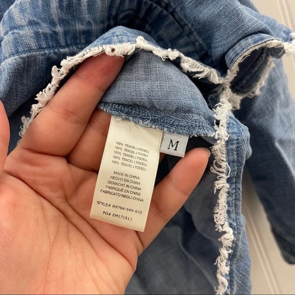 Anthropologie | Cloth & Stone Caffrey Chambray Button down Sz M - Picture 7 of 8